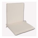 Arkalıklı Sırt Kısımlı Bahçe Koltuk Sandalye Minderi 48x90x5cm Krem