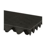 Arkası Bariyerli Yumurta Sünger 35MM – 100×100 cm | Yüksek Ses ve Isı Yalıtımı - 100X100 - Siyah