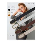 ARKEM CLUB Kemer, Kot Kemeri, 4 Lü Set, Gömlek, Pantolon, Elbise Kemeri, İnce Kemer 1,5 cm