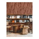 Arkhearts Strata – Terracotta Organik Çizgili Kendinden Yapışkanlı Duvar Kağıdı