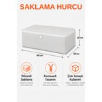 Arkhelais Hurç Saklama Hurcu Baza Altı Hurç Fermuarlı Yorgan Battaniye Kıyafet Düzenleyici 60X40X20 cm 1 Adet
