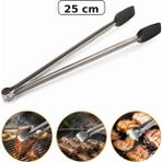 Arkhelais Mangal Maşası - Barbekü Maşası - Izgara Maşası - Paslanmaz Çelik Et Köfte Tavuk Çevirme Maşası 25 cm