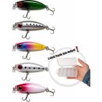 Arkhelais Minnow Rapala 4,3 cm 2,7 gr Yapay Balık Yemi 5’li Set – Spin, At-Çek, Tatlı ve Tuzlu Su Uyumlu
