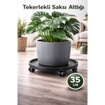 Arkhelais Saksı Altlığı Tekerlekli - Saksı, Damacana, Tüp Taşıyıcı - Tekerlekli Saksı Sehpası - 35CM