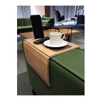 ARKITEKT EX Kolçak Tepsisi MDF 8 mm | Kaymaz Orta Alan | Bardaklık ve Telefon Standı | 50x27.8 Koltuk Üstü