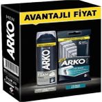 Arko Men 5 Adet Tekli Tıraş Bıçağı + Force Tıraş Köpüğü 200 ml