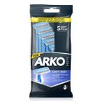 Arko Men 5'li Banyo Tıraş Bıçağı Ergonomik Tasarımla Hassas Cilt Dostu Tıraş
