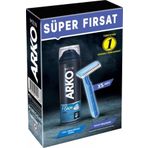 Arko Men Banyo 5 Adet Tıraş Bıçağı + Pro 200 ml Cool Tıraş Köpüğü