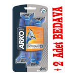 Arko Men Tiras Bicagi Sistem3 6 + 2 Adet Hediyeli 8 Li Paket Blister