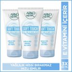 Arko Nem Hızlı Emilen Bakım Kremi Soft Touch 3x60 Ml Vegan, E Vitamini İçerir