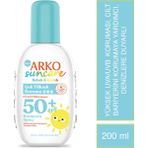 Arko Suncare Bebek & Çocuk Güneş Kremi 50+ SPF Tüm Cilt Tipleri İçin 200 ml Suya Dayanıklı