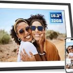 Arktronic 16.2 Inc 32 GB Büyük WiFi Dijital Resim Çerçevesi 1258x930HD - Siyah