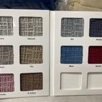 Arlisa 3+3+1+1 Taş Jakarlı Kare Çizgili Streç Maksi Koltuk Örtüsü