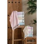 Arliva Alya Kadife Nakışlı Çeyiz Havlusu Mint 50X85