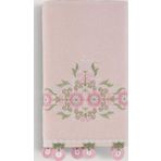Arliva Home Alıze Kadıfe Nakıslı Çeyız Havlusu Pudra 30X50
