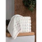 Arliva Home Bukle Nakışlı 6 Lı 30X50 %100 Pamuklu Nehir Mutfak Havlusu - 30 x 50 cm - Bej
