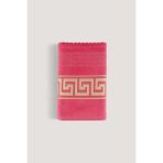 Arliva Home Greek Kadıfe Jakarlı Havlu - Coral - 70 x 140 cm