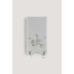 Arliva Home Nergıs Kadıfe Nakıslı Çeyız Havlusu Grı 50X85 - 50 x 85 cm - Gri