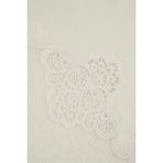 Arliva Home Sedef Krem 50x85 Kadife Nakışlı Çeyiz Havlusu