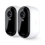 Arlo Essential Kablosuz Güvenlik Kamerası, 2. Nesil - Entegre Spot Işığı, Renkli Gece Görüşü, Hareket Sensörü ve Kendin Yap Kurulumu ile Açık ve Kapalı Kablosuz Kamera - Beyaz, 2'li Paket, VMC3250