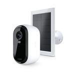 Arlo Güneş Panelli Essential Kablosuz Güvenlik Kamerası 2. Nesil - Entegre Spot Işığı, Renkli Gece Görüşü, Hareket Sensörü ve Kendin Yap Kurulumu ile Açık ve Kapalı Kablosuz Kamera - Beyaz, 1 Paket,