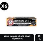 Arm & Hammer Arm Hammer Kömür Beyaz Diş Macunu - Charcoal White 75 Ml X6 Adet