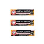 Arm & Hammer Charcoal Sensitive 75 ml 3 Adet Aktif Kömürlü Diş Macunu