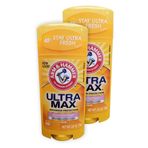 Arm & Hammer Kol ve Çekiç Ultramax Görünmez Katı Toz Taze Terlemeyi Önleyici Deodorant-2,6 oz, 2'li paket
