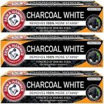 Arm & Hammer Kömür Beyaz Charcoal White 3x75 ML Diş Macunu