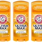ARM & HAMMER ULTRAMAX Terlemeyi Önleyici Deodorant Katı Kokusuz 2,60 oz (3'lü Paket)