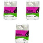 Arma Arma Şeffaf Naylon 2 Lik 23X36 Cm. Bakkaliye Poşeti Torbası - 1 Kg. - Ort. 190 Adet - 3 Paket