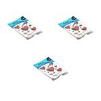Arma Baskili Mini Blok Poset Torba - No : 1 - 22X35 Cm. - Beyaz - 100 Adetlik 3 Paket