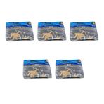Arma Baskili Mini Blok Poset Torba - No : 3 - 30X50 Cm. - Siyah - 100 Adetlik 5 Paket