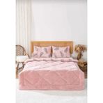 Arma Concept Çift Kişilik Lüx Çift Taraflı Welsoft Pufidik Silikon Yorgan 195x215 + 2 Adet Yastık Kılıfı - 195 x 215 cm - Pudra Pembe