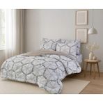 Arma Concept Çift Kişilik Lüx Çift Taraflı Welsoft Pufidik Silikon Yorgan 195x215 + 2 Adet Yastık Kılıfı - 195 x 225 cm - 0019 Bej