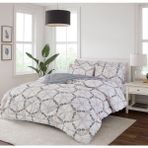 Arma Concept Çift Kişilik Lüx Çift Taraflı Welsoft Pufidik Silikon Yorgan 195x215 + 2 Adet Yastık Kılıfı - 195 x 225 cm - 0315 Gri