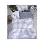 Arma Concept Tek Kişilik Desenli 57 Tel Lüx Çift Taraflı Welsoft Pamuk Silikon Yorgan 155 x 215 cm Antrasit Gri - Beyaz 155 x 215