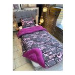 Arma Concept Tek Kişilik Desenli 57 Tel Lüx Çift Taraflı Welsoft Pamuk Silikon Yorgan 155 x 215 cm Fuşya Pembe 155 x 215