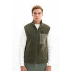 Arma Erkek Kışlık Fermuar Cepli Tam Fermuar Kısa Kollu Regular Fit Yelek K26424674201 Haki-H1 L