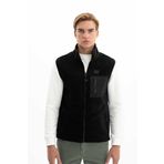 Arma Erkek Kışlık Fermuar Cepli Tam Fermuar Kısa Kollu Regular Fit Yelek K26424674201 Siyah-S1 M