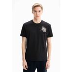 Arma Erkek Örme Regular Fit Penye Bisiklet Yaka Tişört Siyah-S1 XL