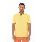 Arma Erkek Regular Fit Parça Boyama Polo Yaka Tişört Sarı-S1 XL