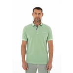 Arma Erkek Regular Fit Parça Boyama Polo Yaka Tişört Yeşil-Y18 XXL