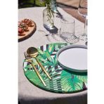 Arma House 8'li Geometric Flowers Duck Keten Amerikan Servisi