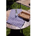 Arma House Blue Azure Duck Keten Runner