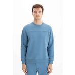 Arma K26124600601 Regular Fit Cepli Bisiklet Yaka Mavi-M2 Erkek Sweatshirt