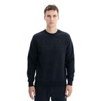 Arma K26124600801 Baskılı 3 İplik Şardonlu Regular Fit Bisiklet Yaka Lacivert-L1 Erkek Sweatshirt