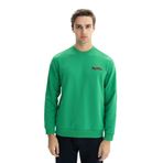 Arma K26124601301 Regular Fit Şardonsuz 3 İplik Bisiklet Yaka Yeşil-Y1 Erkek Sweatshirt