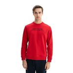 Arma K26124601601 Tarz Yazı Baskılı Regular Fit Şardonsuz 3 İplik Bisiklet Yaka Kırmızı-K1 Erkek Sweatshirt