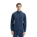 Arma K26404626301 Regular Fit Şardonsuz 3 iplik Basic Fermuar Cepli Dik Yakalı Yarım Fermuar İndigo-İ1 Erkek Sweatshirt